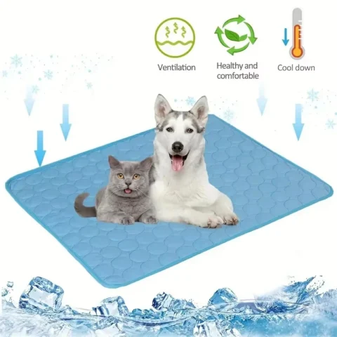 Pet Summer Cooling Ice Mat Breathable Washable Durable Rest Sofa Pad For Small Medium Large Dogs Cats Indoor Outdoor Vehicle 