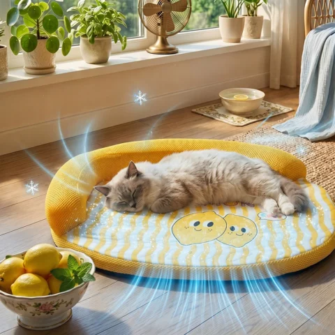 1 Piece Spring and Summer Pet Sofa Bed, Removable and Washable Dog Bed, Cool and Breathable Cat Bed and Dog Bed Suitable for 