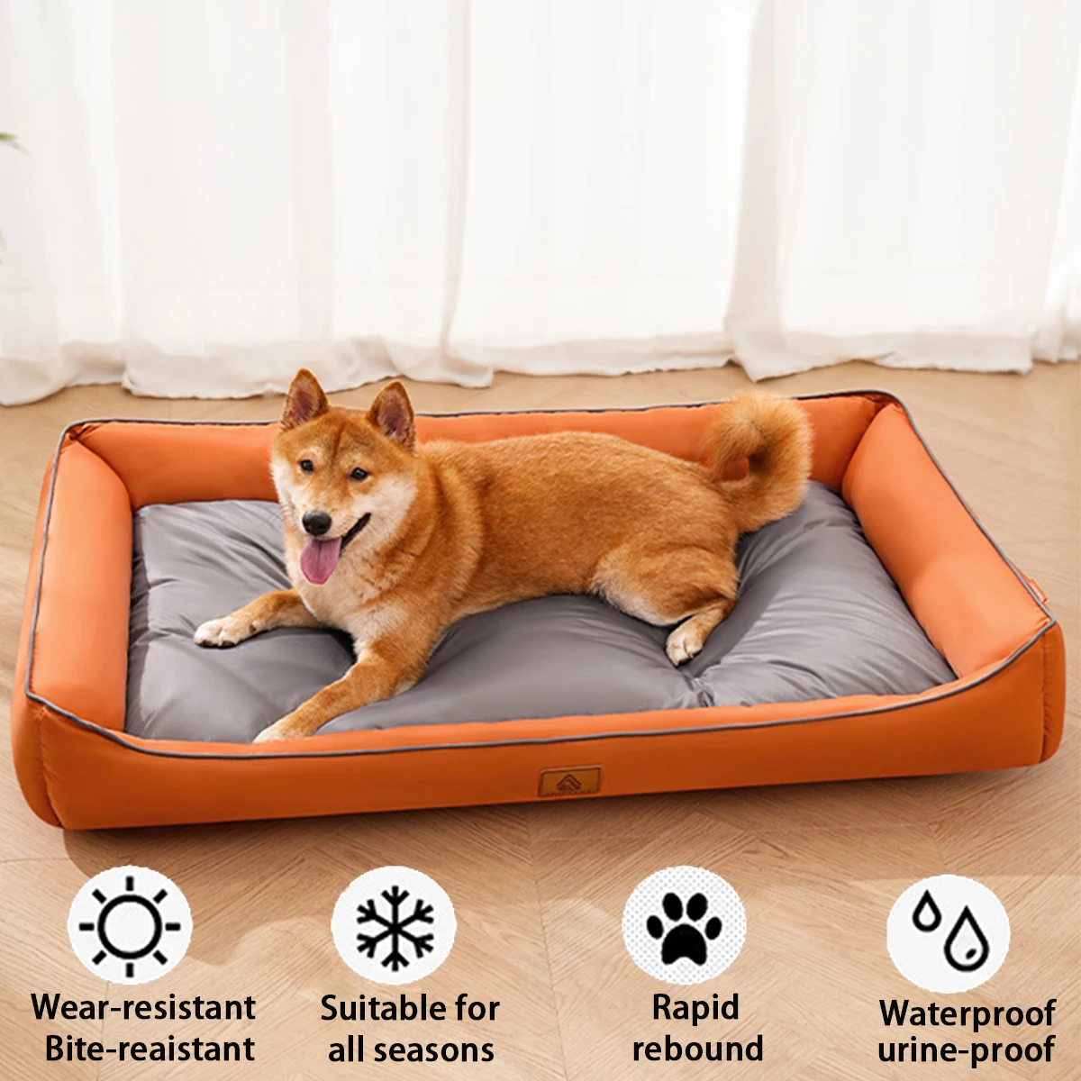 Large Dog Bed Waterproof Dog Bed for Big Dogs Summer Cooling Cat Bed Soft Sleeping Pet Mat All Seasons Puppy Mat for Chihuahu