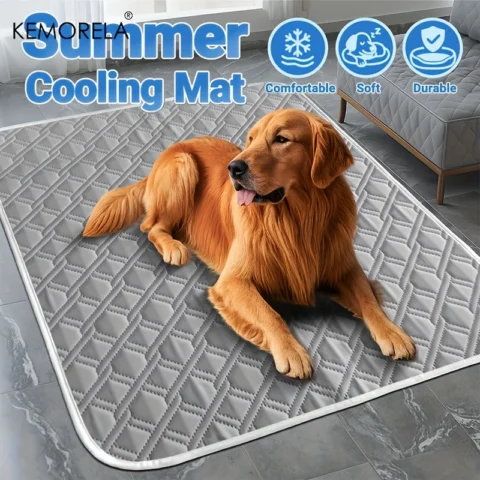 KEMORELA 1PC A Pet Cooling Pad Ceiling Washable And Anti Slip Bottom Large Dog Cooling Bed And Cat Ice Pad Cooling Pad For Pe