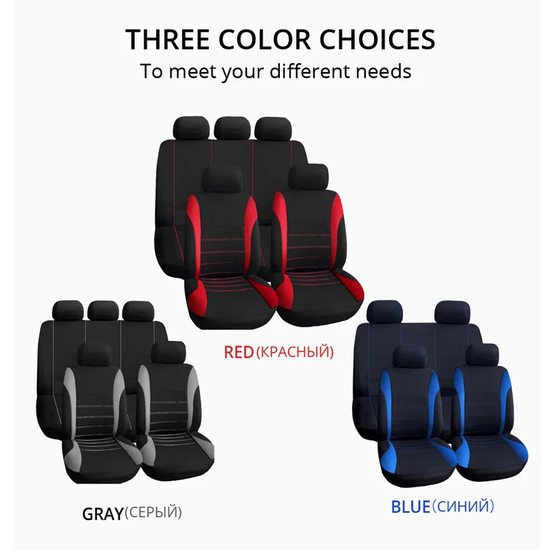 Car Seat Covers Classic style Black for fiat panda For Toyota Camry 1995 For 2006 Toyota For Ford Mondeo 4