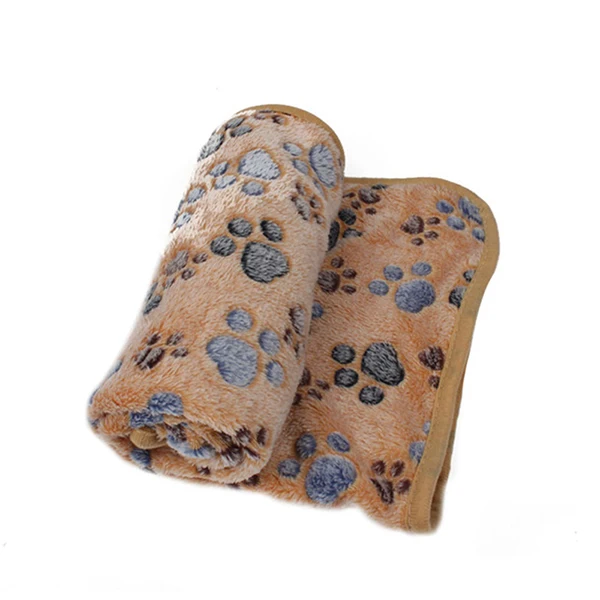 Soft Pet Blanket Winter Warm Dog Cat Mat Bed Dog Paw Print Sleeping Bed Mattress Cover Cushion For Small Medium Dogs Puppy Cats - Image 9
