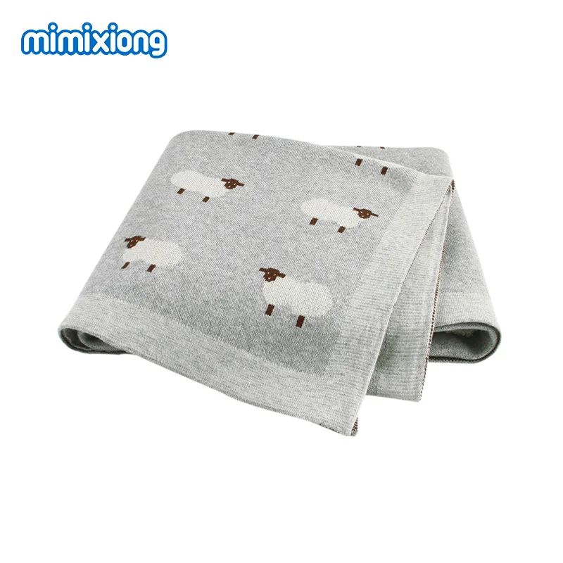 Baby Blankets Knitted Newborn Swaddle Stroller Bedding Wrap Cartoon Alpaca Infantil Boys Girls Receiving Blanket Children Quilts - Image 9