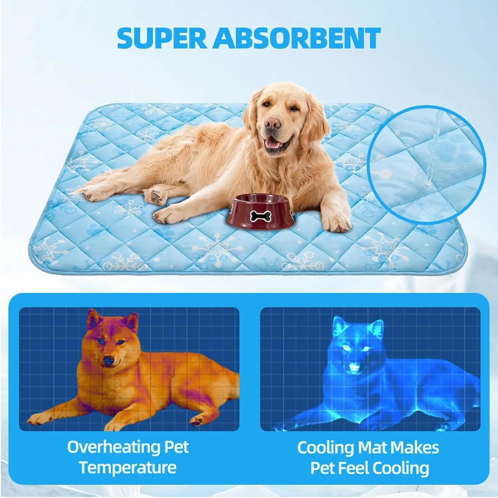Pet Cooling Summer Pad Mat For Dogs Cat Blanket Sofa Breathable Pet Dogs Bed Summer Puppy Pet Mat Car Seat Cover Pet Supplies