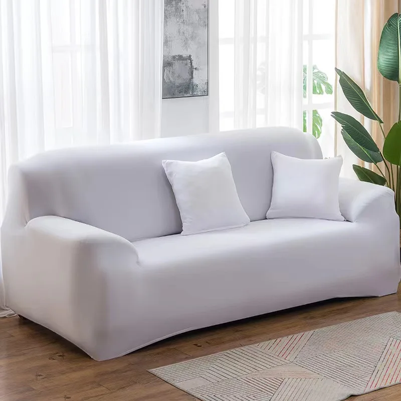 Solid Color Elastic Sofa Covers for Living Room Spandex Sectional Corner Sofa Slipcovers Couch Chair Cover 1/2/3/4 Seater - Image 12