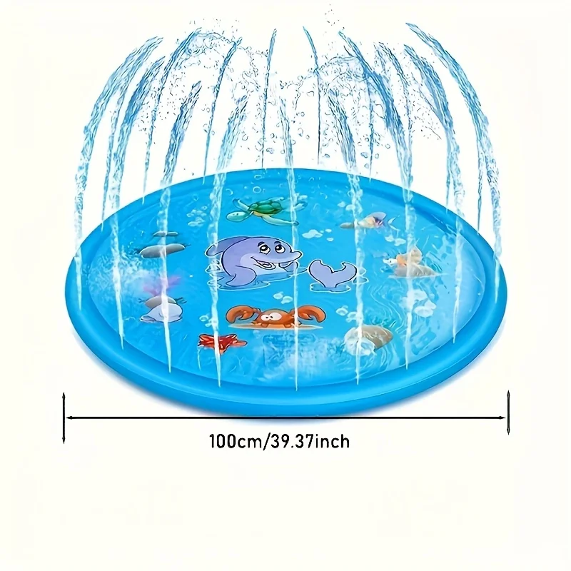 Heavy-duty Outdoor Pet Bath Basin with Water Spray Function - Anti-slip Dog Water Play Cooling, water spraying, and ice cooling - Image 3
