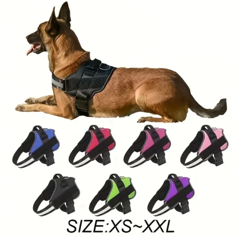 Dog Leash Vest Style Chest Harness Pet Supplies Stretchable Dog Chain Reflective Small Medium Adjustable Dogs Comfortable Sec