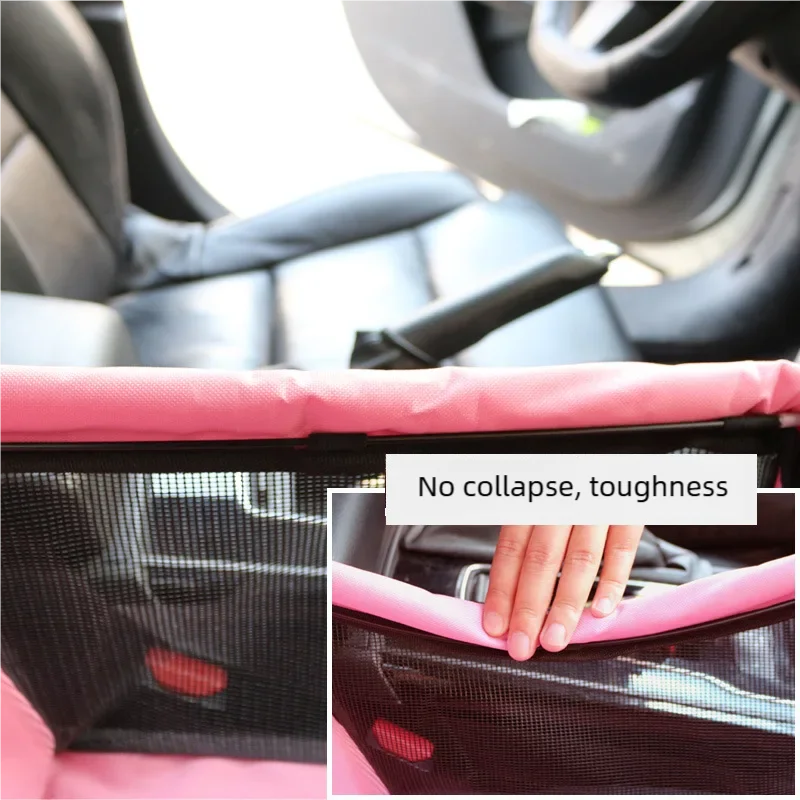 Foldable Dog Car Seat Cover Hammock Pet Harness Cat Safety Travel Basket Stable Pet Carrier for Dogs And Cats