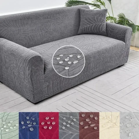 Thick Jacquard Sofa Cover for Living Room, Elastic Sofa Cover, L-Shaped Corner, 1, 2, 3, 4 Seater