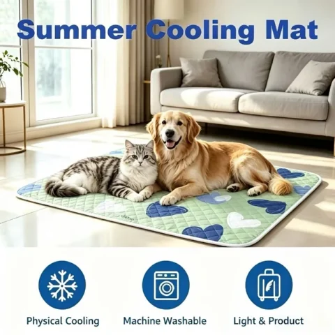 Pet Ice Cool Upgrade Extra Large Cooling Dog Mat Cooling And Breathable Small Big Dogs Pad Breathable Pet Cold Bed dog suppli