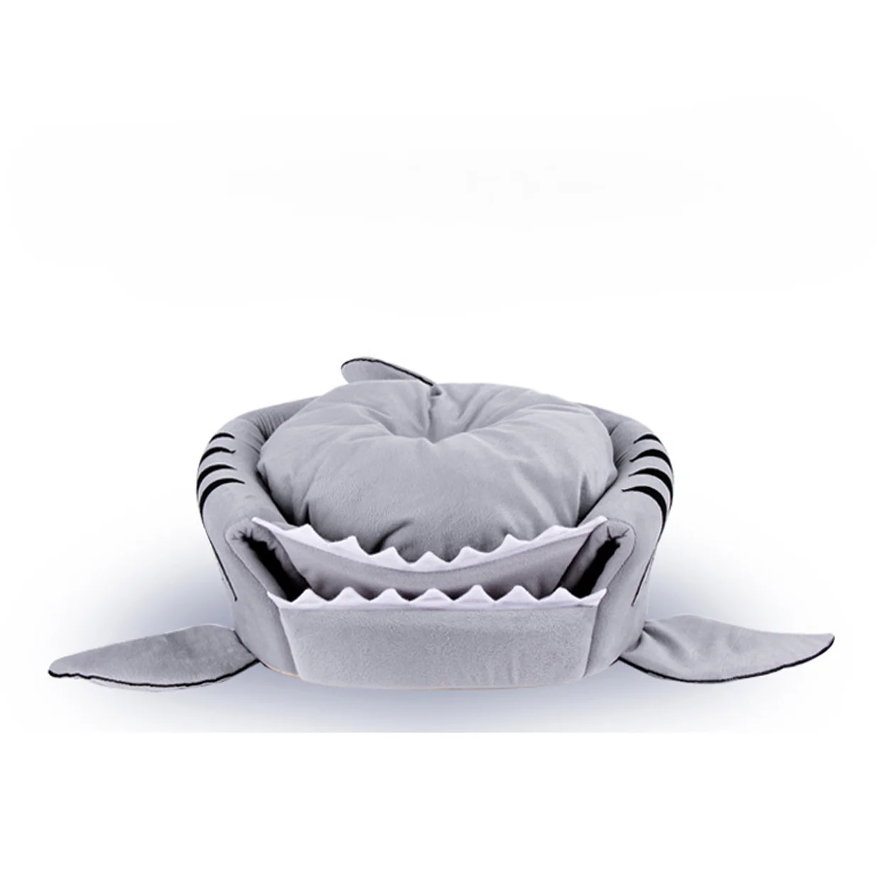 Cartoon Shark Cat Nest Winter Puppy Bed Dog Nest Four Seasons Universal Shark Nest Dog Thickened Warm Room Mongolian Bag