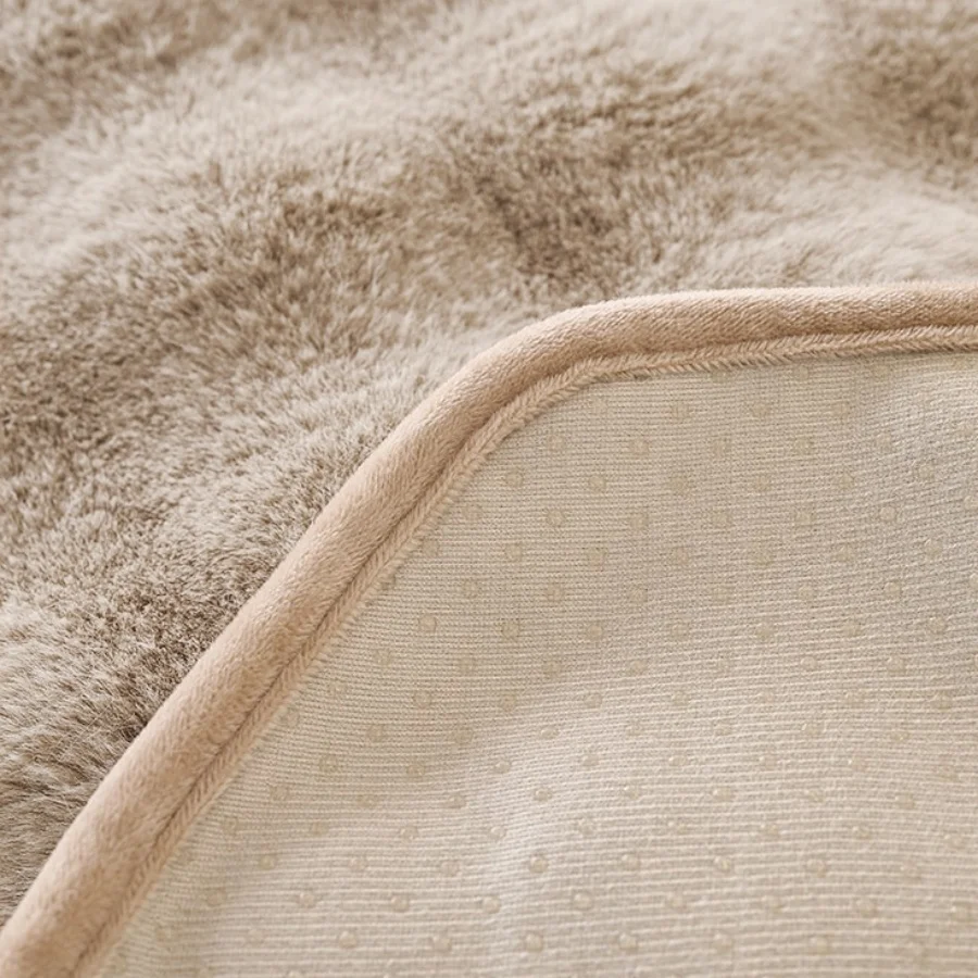 1pc Immitation Fur Thick Sofa Cover, Soft Plush Sofa Towel with Anti-Slip Backing, Throw Towel for Living Room Machine Washab