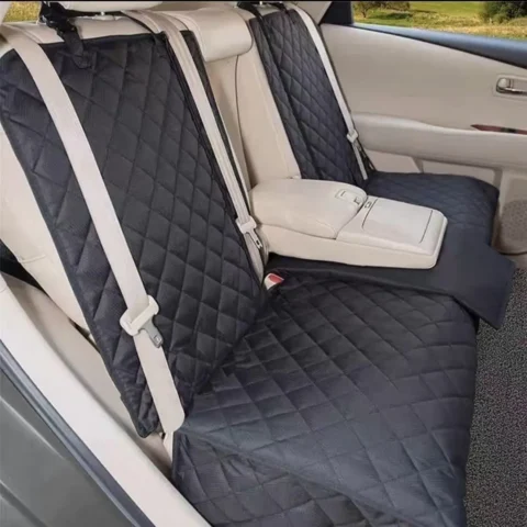 Dog Car Seat Cover Pet Travel Carrier Mattress Waterproof Dog Car Seat Protector With Middle Seat Armrest For Dogs