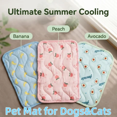 Cooling Dog Mat Summer Pad Breathable Pet Bed Sofa Washable Blanket for Small Medium Large Dogs And Cats