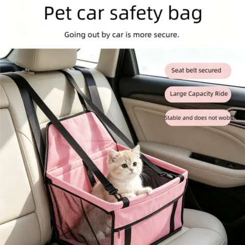 Foldable Dog Car Seat Cover Hammock Pet Harness Cat Safety Travel Basket Stable Pet Carrier for Dogs And Cats