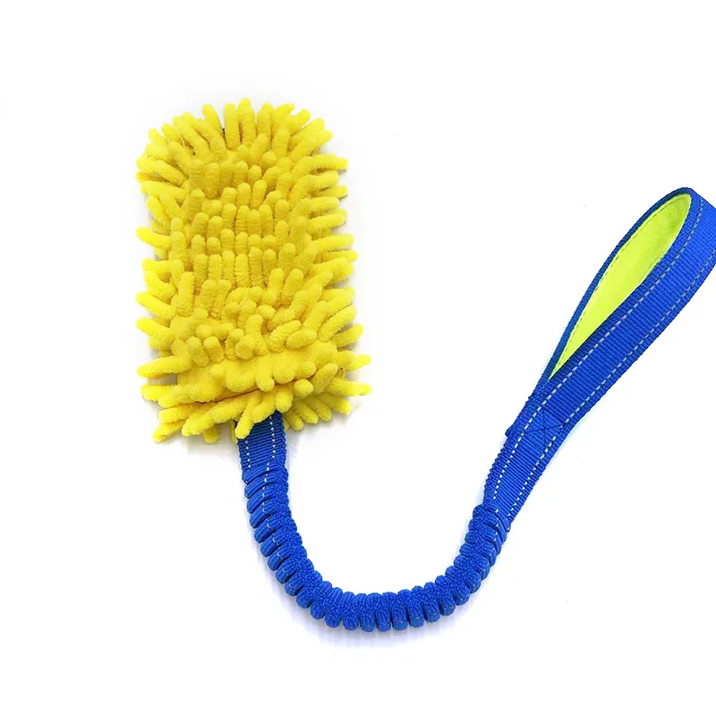 G37 Durable Dog Toys for Aggressive Chewers Soft Plush Pulling Rope Chew Toy with Sturdy Handle, Interactive Teeth Cleaning Toy - Image 10