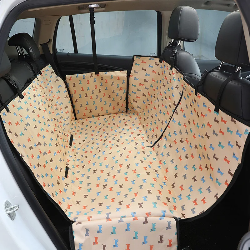 Dog Car Seat Cover Waterproof Pet Dog Carriers Travel Mat Hammock For Small Medium Large Dogs Car Rear Back Seat Safety Pad - Image 4