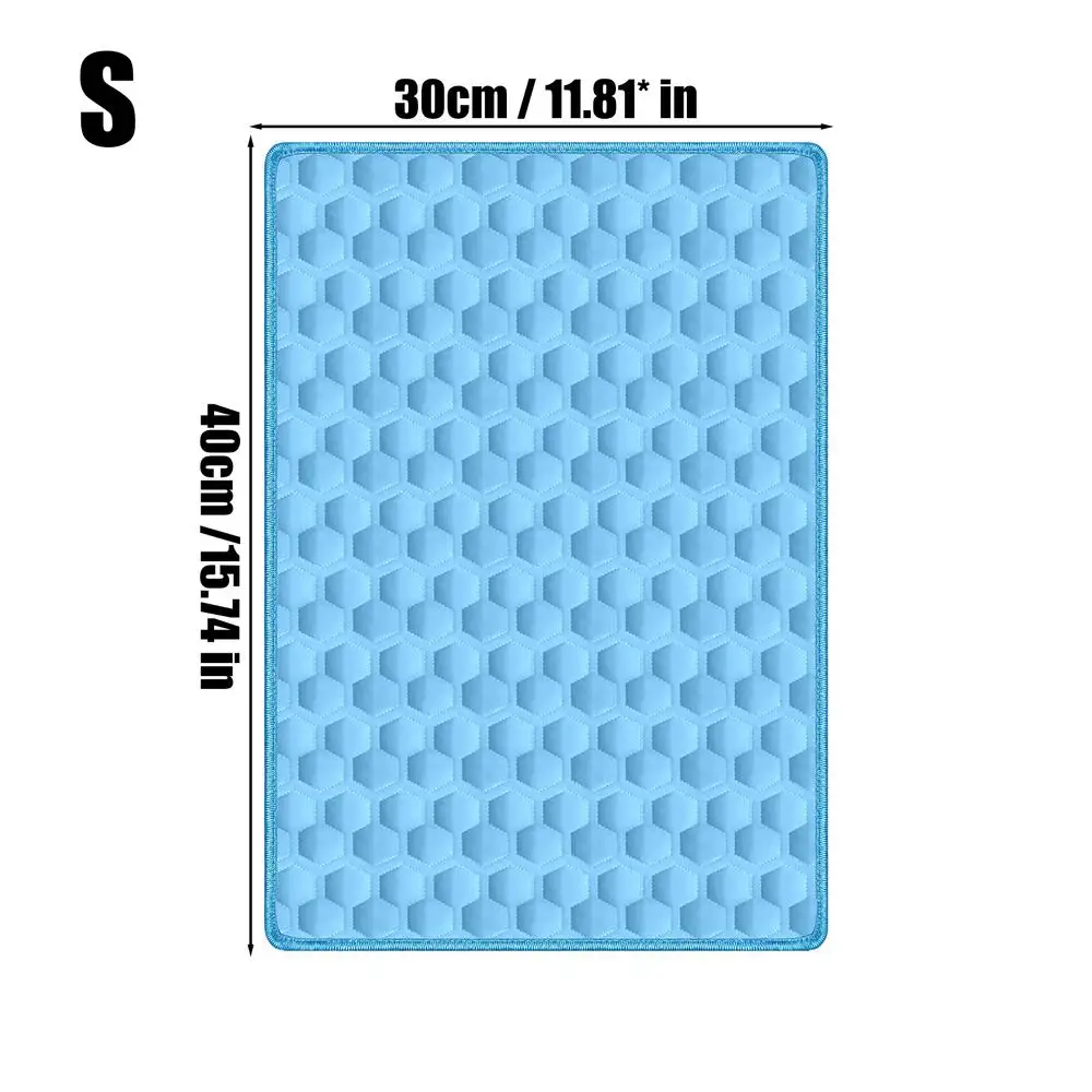 The Ultimate Cooling Pet Mat Breathable Washable Summer Pad Dog Cat Self Cool Blanket for Kennel Crate and Bed Sleeping Ice Silk - Image 11