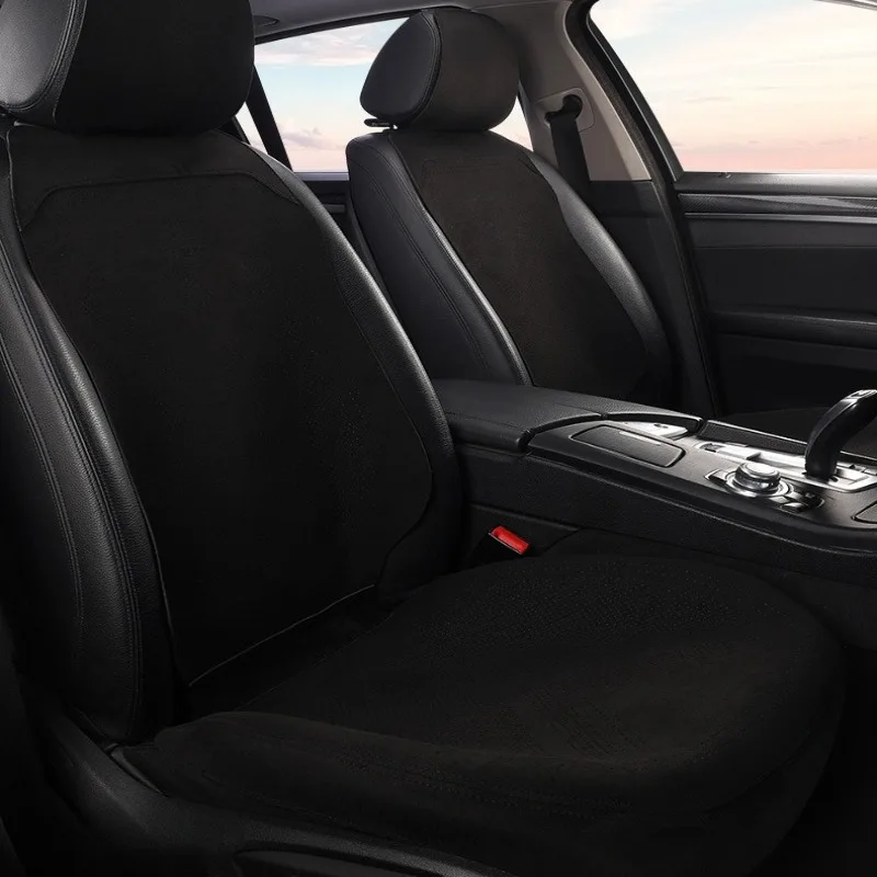 Light Luxury Suede Leather Car Seat Covers Universal Non Slip Car Seat Protectors Full Set Interior Accessories Car Seat Cush