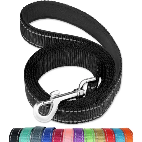 Reflective Dog Leash - Soft Padded Handle for Comfortable Training and Walking - Ideal for Medium and Small Dogs - High Visib