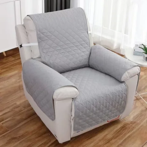Solid Color Recliner Sofa Cover Dogs Pets Kid Anti-Slip Chair Covers Anti-wear Armchair Slipcovers Furniture Protector