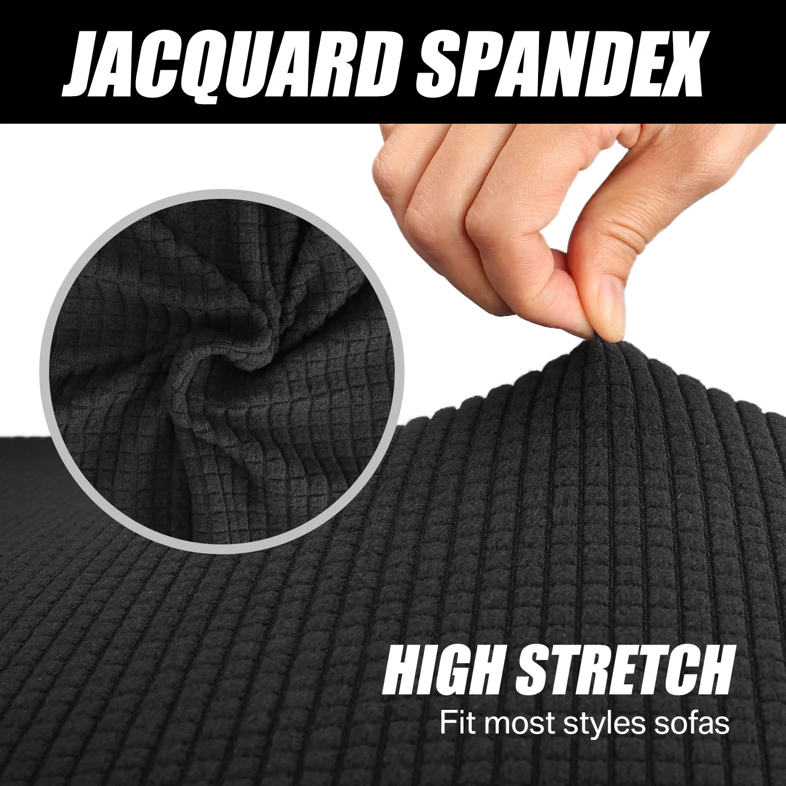 Joccun Stretch Couch Cover Slipcovers Sofa Covers for 1/2/3/4 Cushion Couch Spandex Jacquard Washable Furniture Protector Cov