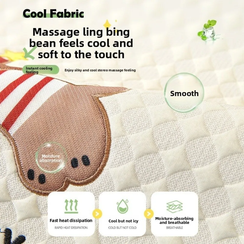 New Ice Silk Sofa Protective Cover Cartoon Dog Non-slip Sofa Seat Mat Breathable Anti-scratch Cooling Couch Cushion Home Deco