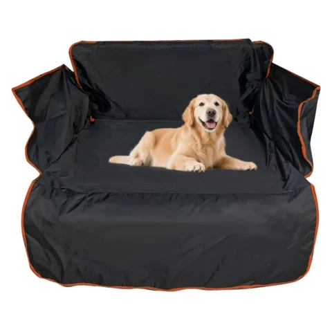 Dog Car Seat Cover Trunk Liner Back Seat Wear-Resistant Scratchproof Non-Slip Washable Pet Cargo Cover for Truck Pickup Sedan
