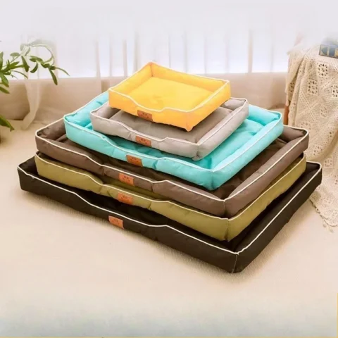 2026 New Anti-bite Dog Bed Soft and Comfortable for Summer Cool Solid Color Cat Bed Non-slip and Waterproof Mat Pet Supplies