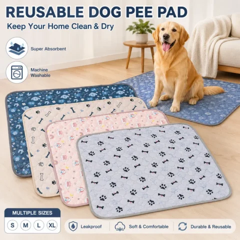 Pet Bed Mat Reusable Dog Diaper Cover Washable Sofa Cover Furniture Protector Blanket for Pets Cat