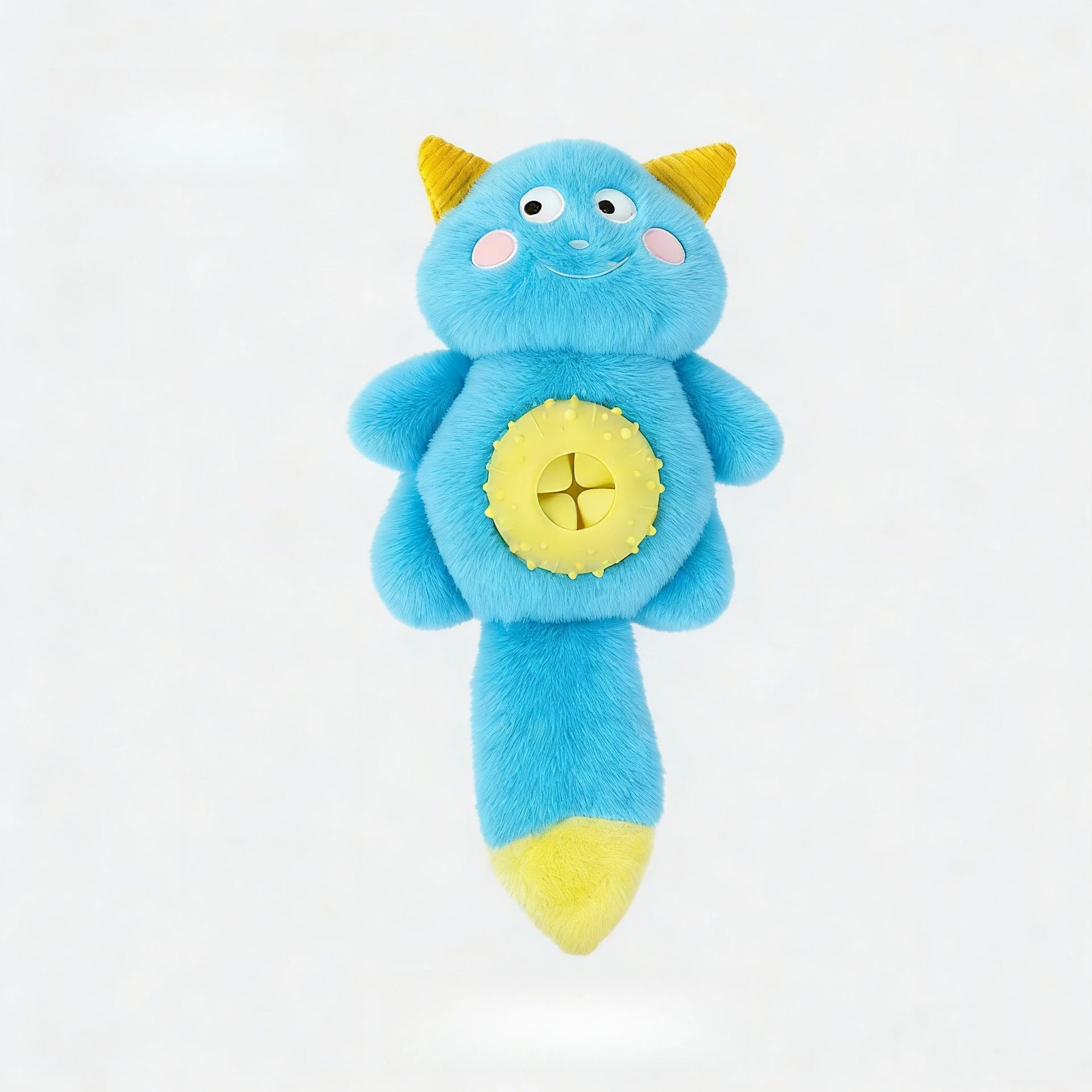 Cute Monster Plush Dog Toy, Built-in Sound Generator and Crinkle Paper, Interactive Chew Treat Dispenser for Puppies & Dogs - Image 7