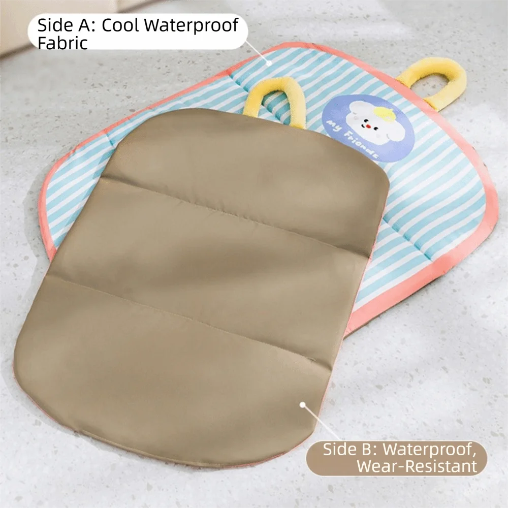 Washable Cartoon Pet Cooling Mat anti-scratch Ice Gel Dog Cat Sleeping Pad Portable Keep Cooling Dog Cold Bed Mat Pet Supplie