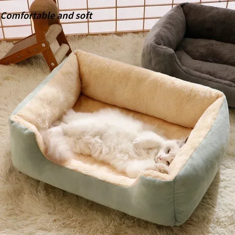Bed for Cats Pet Products Cushions Kitten Winter Accessories Dog All Houses Supplies Things Accessory Habitats Basket House B