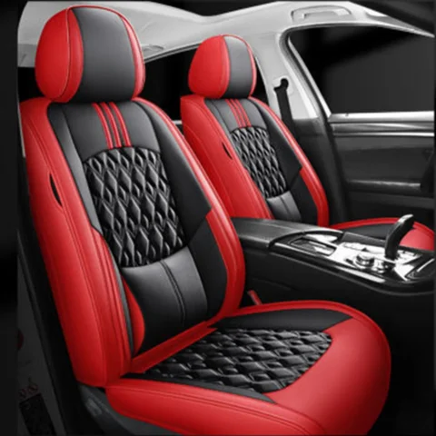 Leather Car Seat Covers For Jeep Cherokee WK2 WJ Patriot Wrangler Compass Renegade Grand Front Seat Cushion Interior Accessor