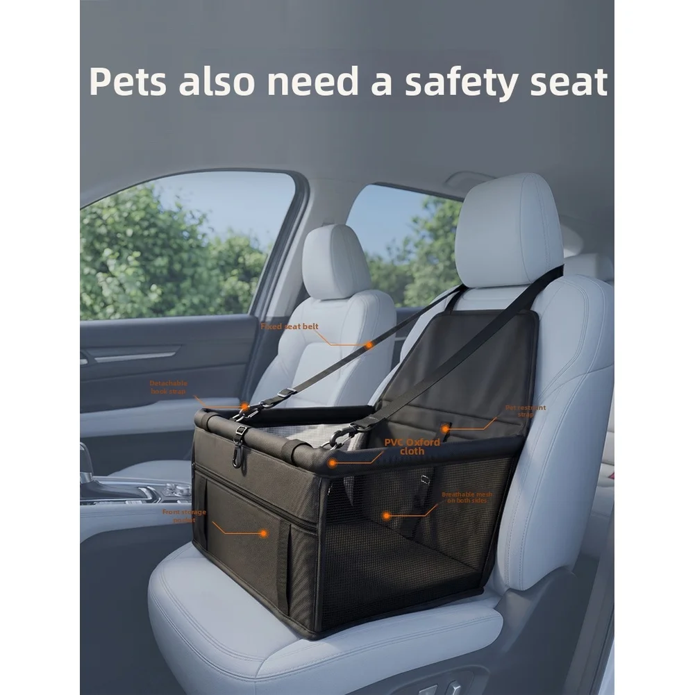 Breathable Mesh Car Pet Seat Cover Waterproof Dog Mat Anti Collapse For Small Pet Car Accessories