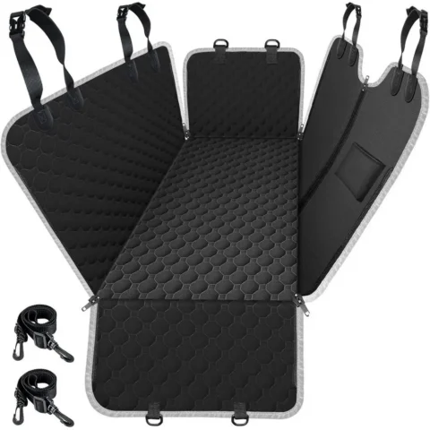 Car Seat Cover or Back Seat, Waterproof Dog Hammock or Car, 600D Heavy Duty, Scratch-Resistant Back Seat Pet Cover, Suitable 
