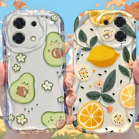 Fruit Lemon Avocado Case for Xiaomi Redmi Note 14 13 12 11 10 Pro Plus 5G 9 14C 13C 4G 12C 10C 10S A2 A1 Soft Silicone Cover