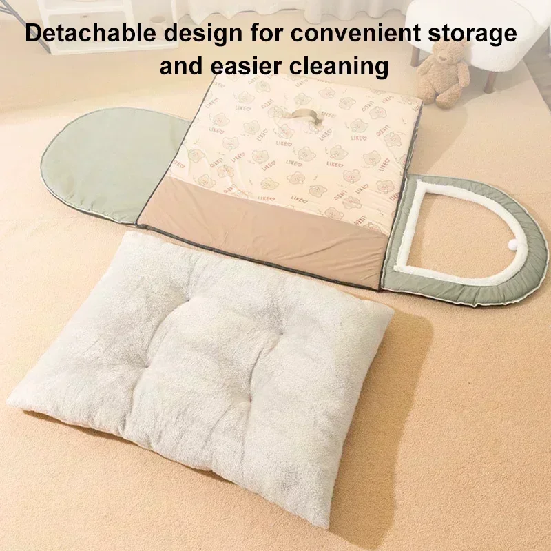 Big Dog Kennel Warm Winter Dog House Mat Detachable Washable Dogs Bed Nest Deep Sleep Tent for Medium Large Dogs House Suppli