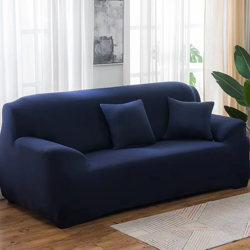 Solid Color Elastic Sofa Covers for Living Room Spandex Sectional Corner Sofa Slipcovers Couch Chair Cover 1/2/3/4 Seater - Image 15