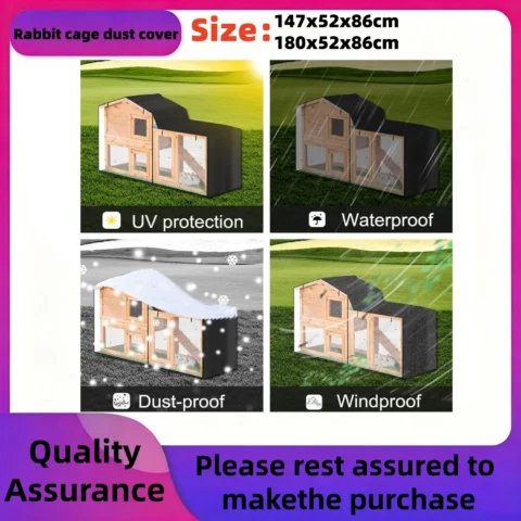 Rabbit Hutch Cover Dust Proof Moisture Resistant Cage Covers Pointed for Crate Cover for Pets House Accessories Pet Crate Cov