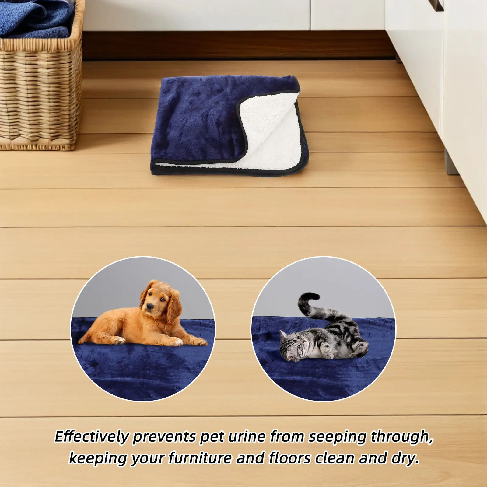 Waterproof Pet Blanket Dog Bed Cover 100x75cm Soft Washable Protective Sofa Throw Furniture Cover Waterproof Dog Blanket for