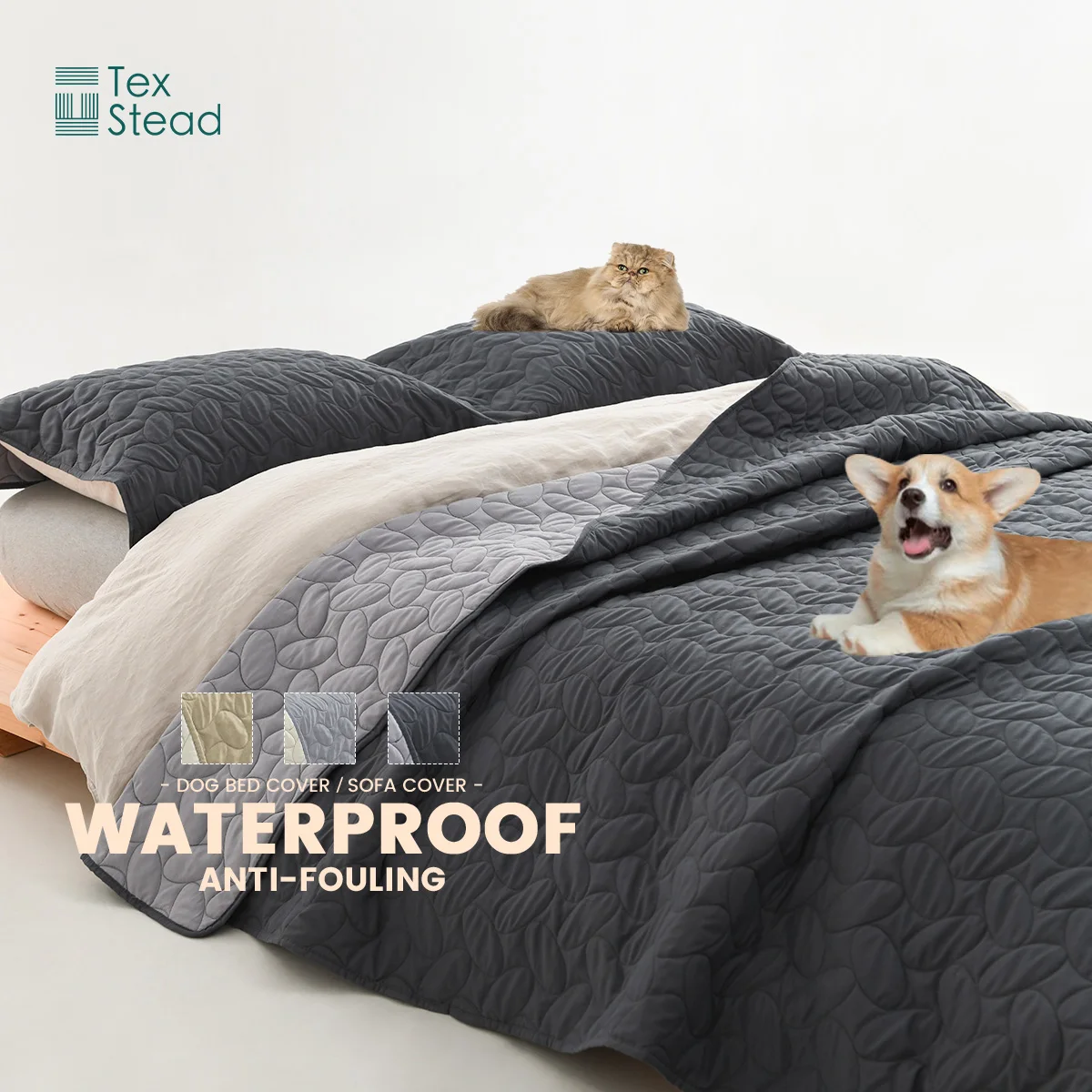 Waterproof Dog Bed Blanket Sofa Cover Pet Blanket for Furniture Bed Couch - Easy to Clean Dog Bed Cover