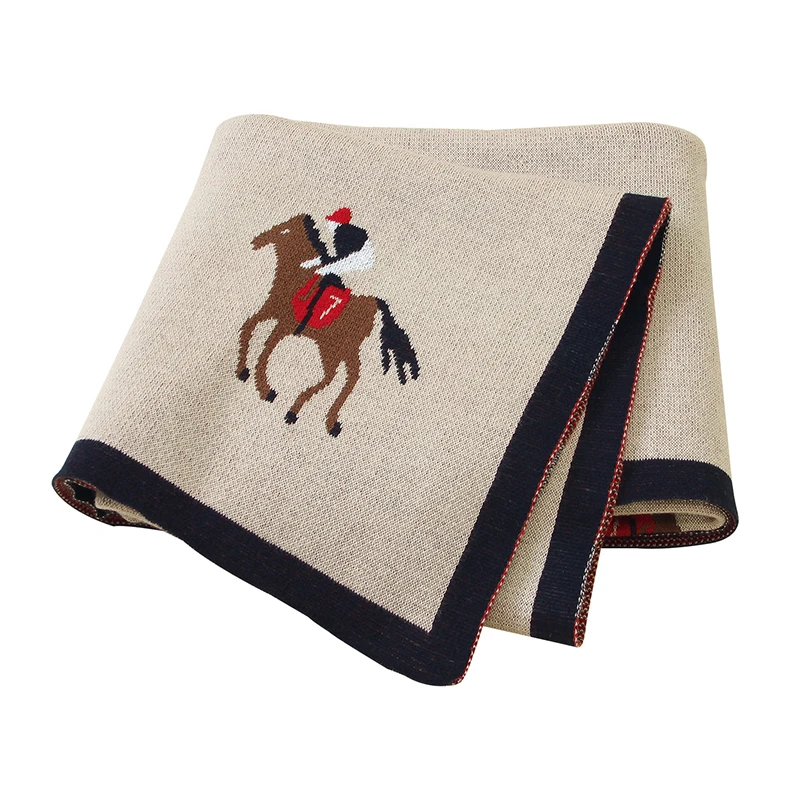 Baby Blankets Knitted Newborn Swaddle Stroller Bedding Wrap Cartoon Alpaca Infantil Boys Girls Receiving Blanket Children Quilts - Image 12