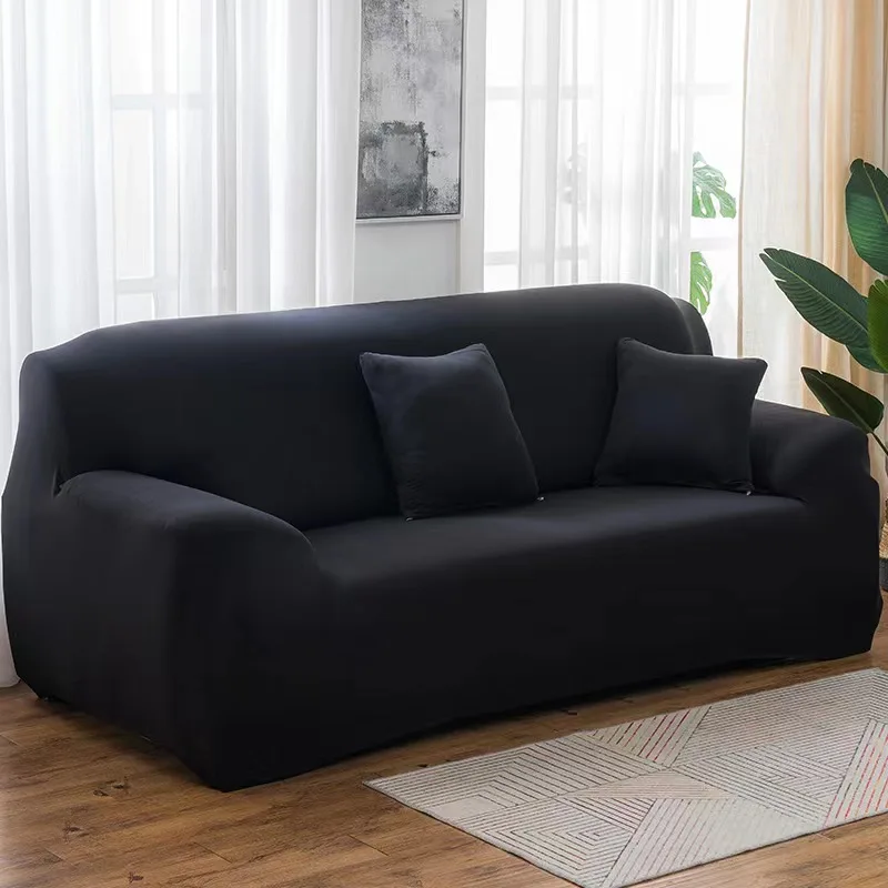 Solid Color Elastic Sofa Covers for Living Room Spandex Sectional Corner Sofa Slipcovers Couch Chair Cover 1/2/3/4 Seater - Image 17