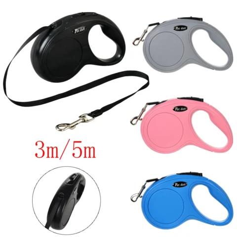 Pet Dog Leash for Small Medium Dogs Cats Walking Automatic Retractable Extending Puppy Solid Roulette Chihuahua Bulldog Suppl
