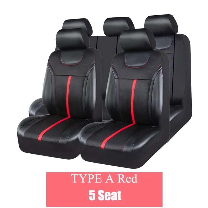 AUTOKING Sporty Carbon Leather Universal Car Seat Cover with Zipper Design Fit for Suvs, Vans, Sedans, Trucks Airbag Compatible - Image 11