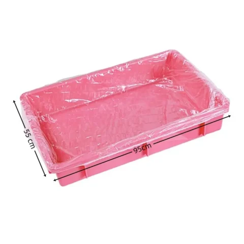 10pcs Rectangular Disposable Rabbit Cage Tray Mat Elastic Transparent Film Cover Thick Bird Cage Tray for Dog Cat