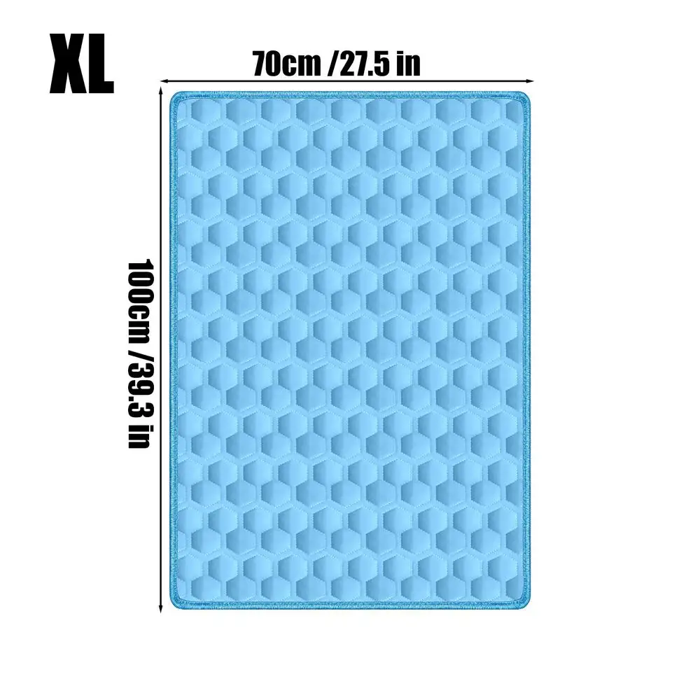 The Ultimate Cooling Pet Mat Breathable Washable Summer Pad Dog Cat Self Cool Blanket for Kennel Crate and Bed Sleeping Ice Silk - Image 7