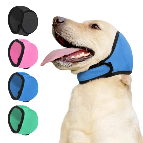 2026 Waterproof Noise Reduction Dog Ear Covers Adjustable Shock Proof Hearing Protection Calming Pet Ear Muffs