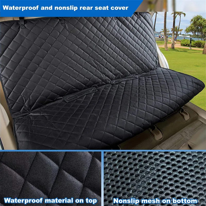 Dog Car Seat Cover Waterproof Pet Dog Carriers Travel Mat Hammock For Small Medium Large Dogs Car Rear Back Seat Safety Pad